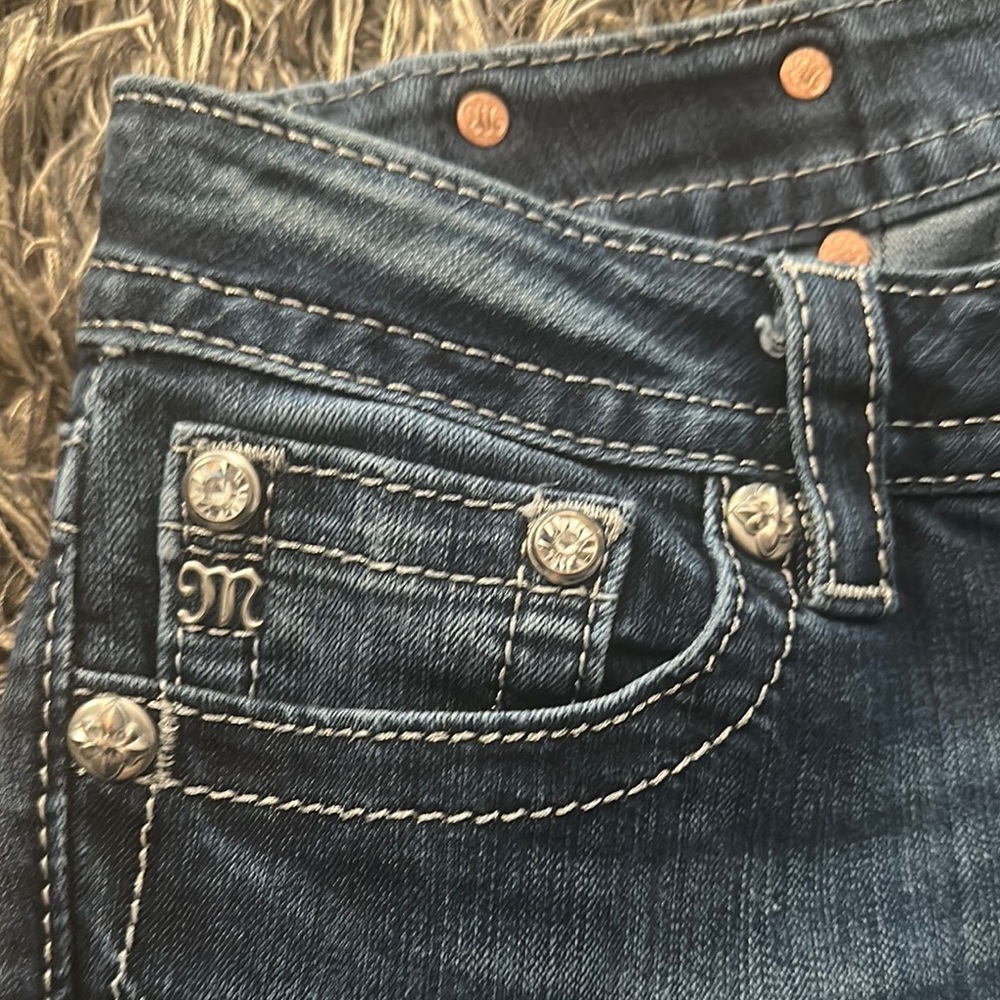 Miss me Blue Embellished Jeans - Picture 3 of 6
